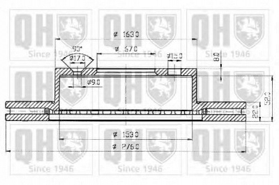 QUINTON HAZELL bdc4670 -  Тормозной диск